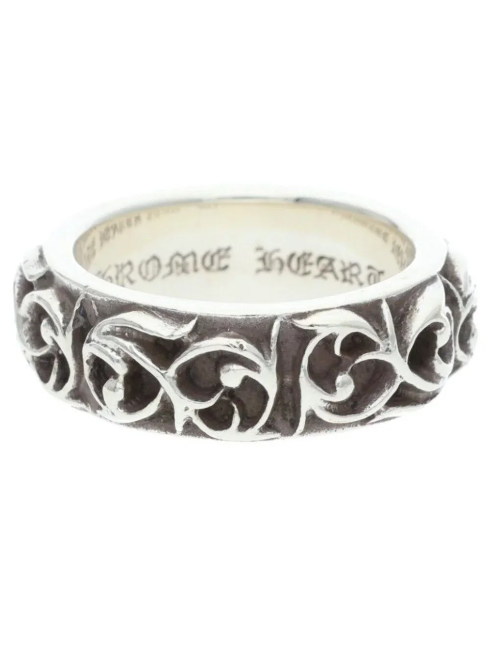 Chrome Hearts Etrnity Vine Band Eternity Silver Ring
